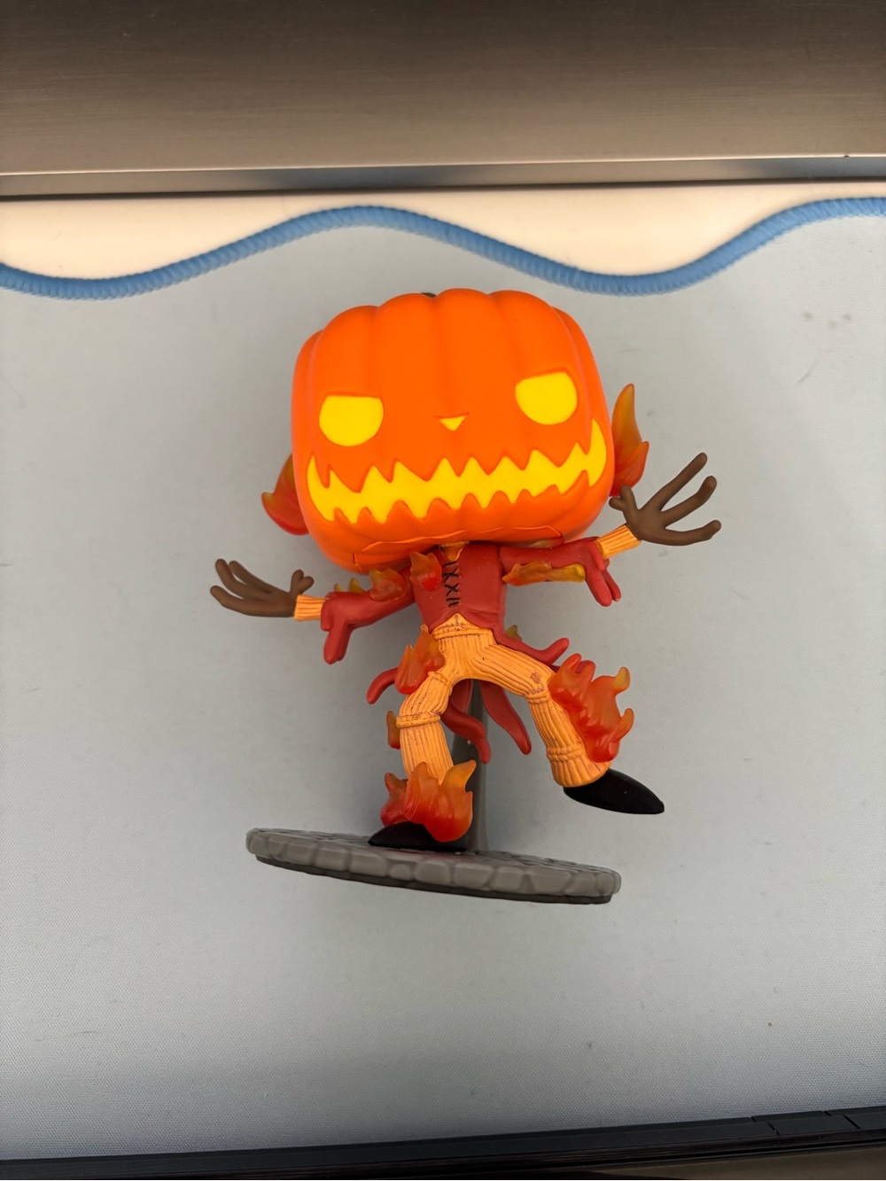 Funko Orange & Yellow Pumpkin Head Flame Pop! Vinyl Figure